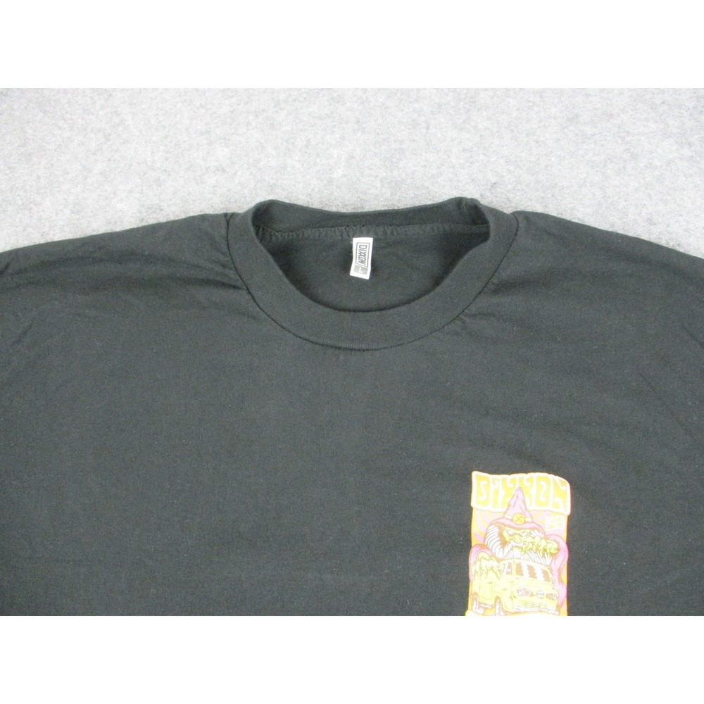 Dixxon Shirt Mens Large Black Pink Wizard Van Graphic Work Wear Crew Neck Tee - Picture 7 of 11
